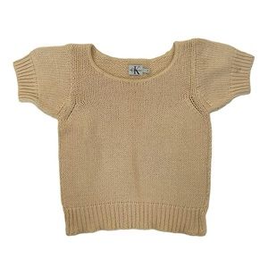 CALVIN KLEIN KNIT CROP TOP